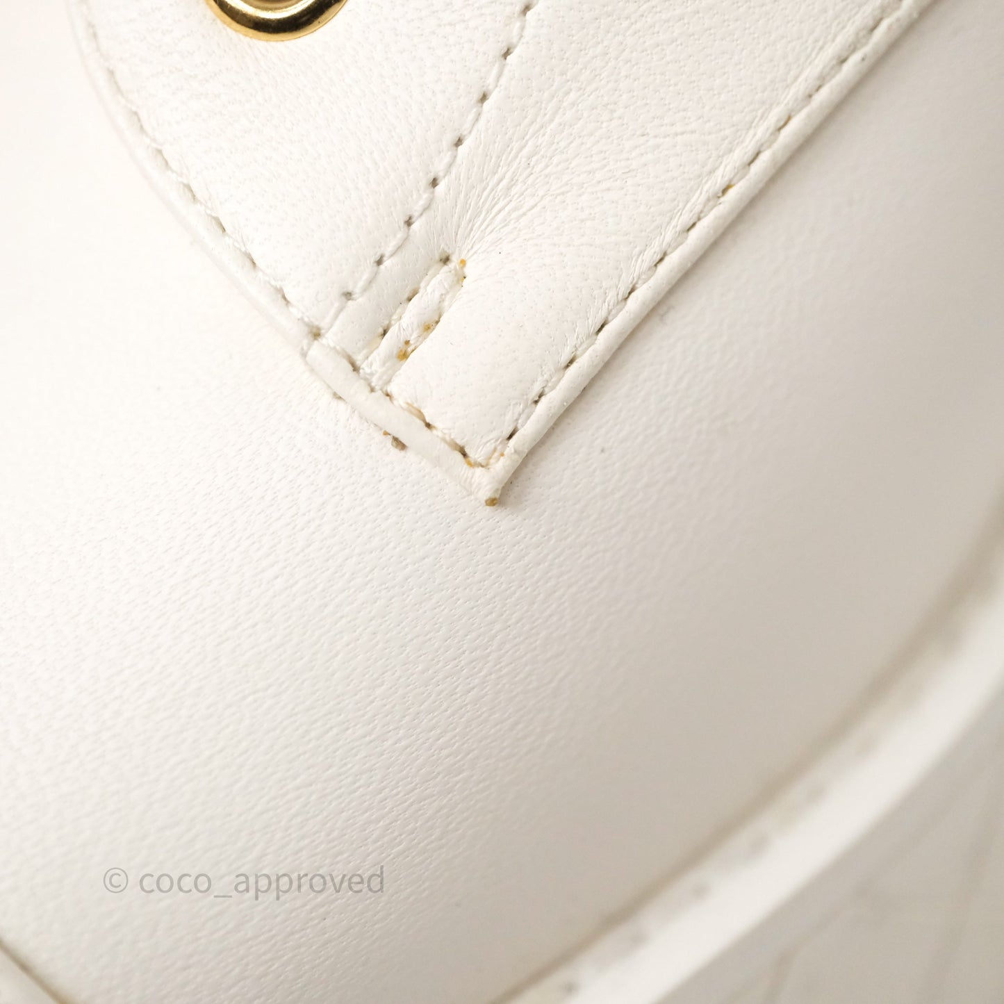 Chanel Logo Wedge Combat Boots White Size 38.5