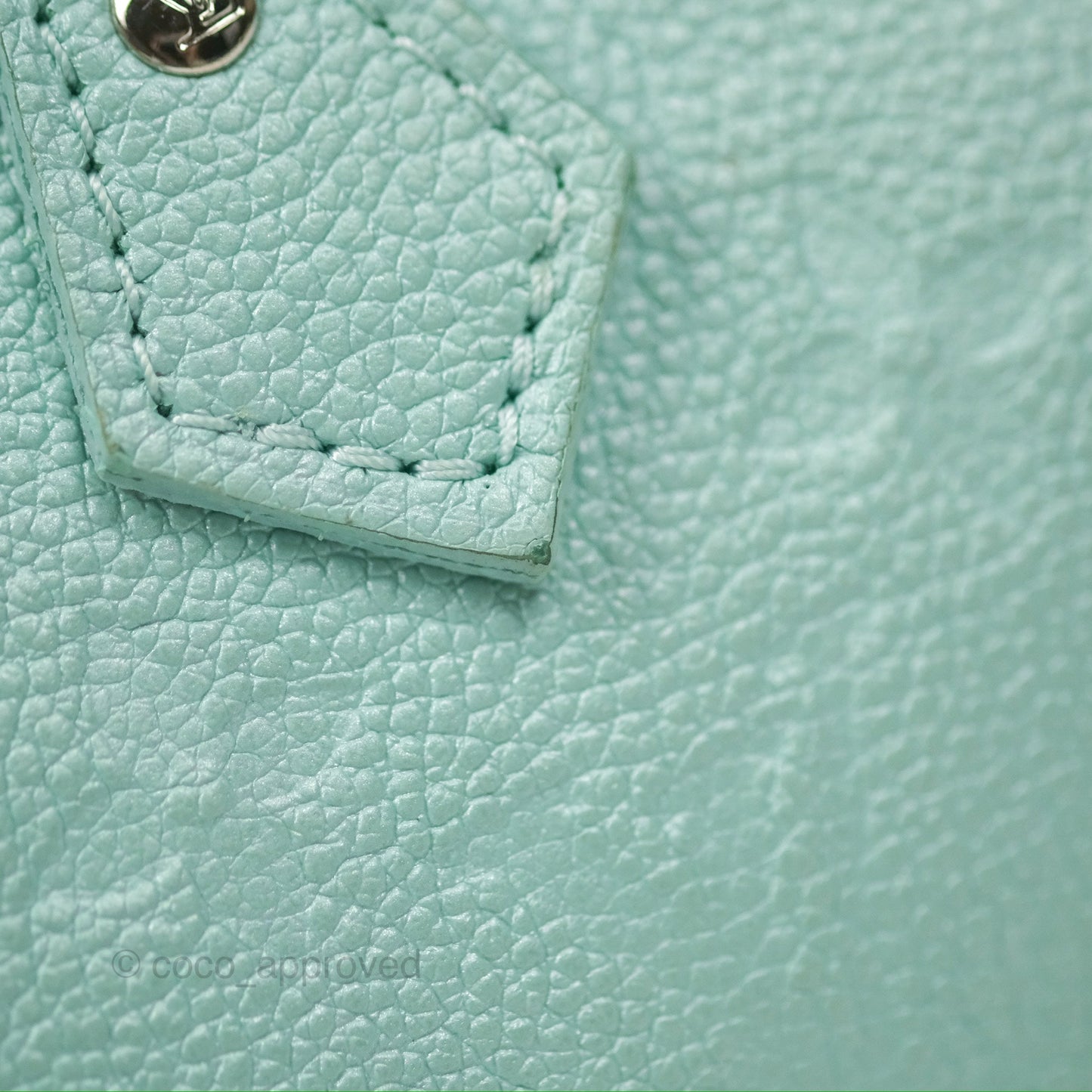 Louis Vuitton Nano Speedy Monogram Empreinte Pearly Lagoon Blue