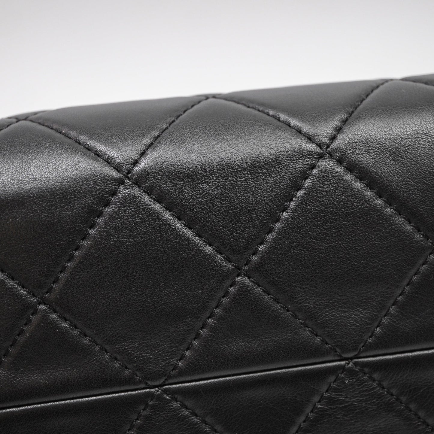 Chanel In The Business Tote Bag Black Calfskin Silver Hardware