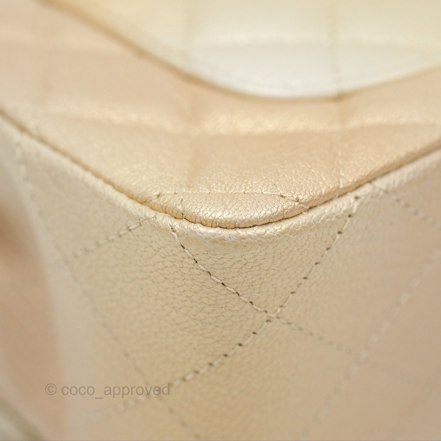 Chanel Mini Rectangular Flap Beige Ombre Iridescent Goatskin Aged Gold Hardware 22C
