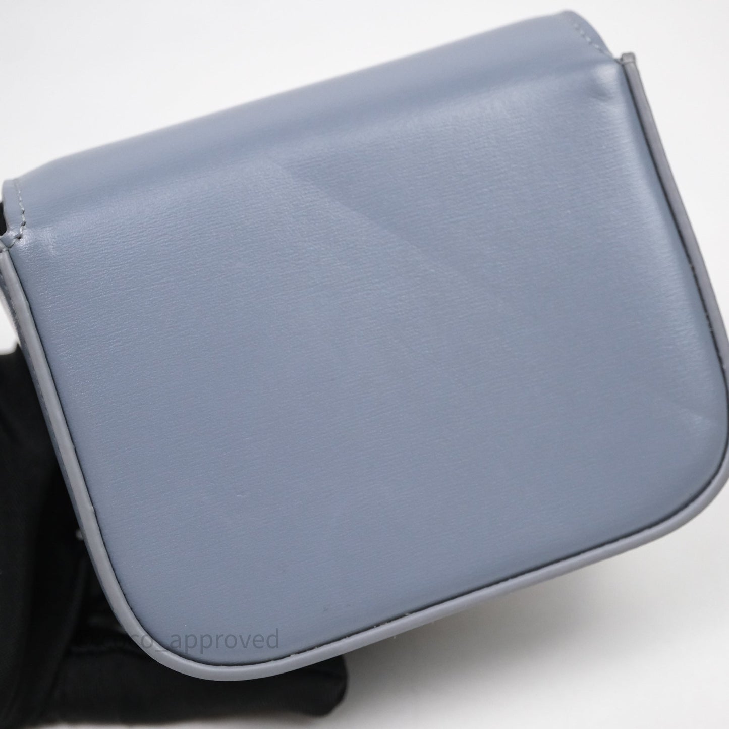 Celine Mini Triomphe Shiny Calfskin Blue Grey