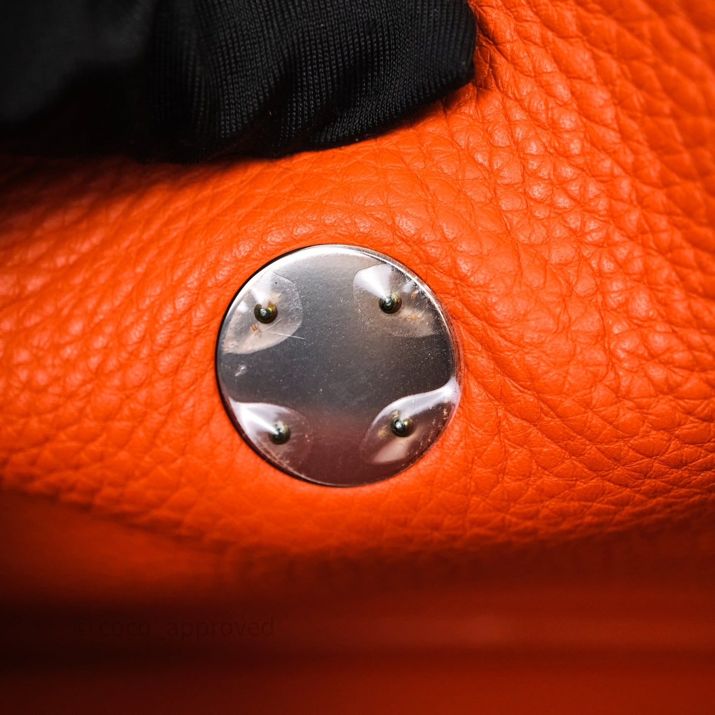 Hermès Lindy 30 Orange 93 Clemence Palladium Hardware