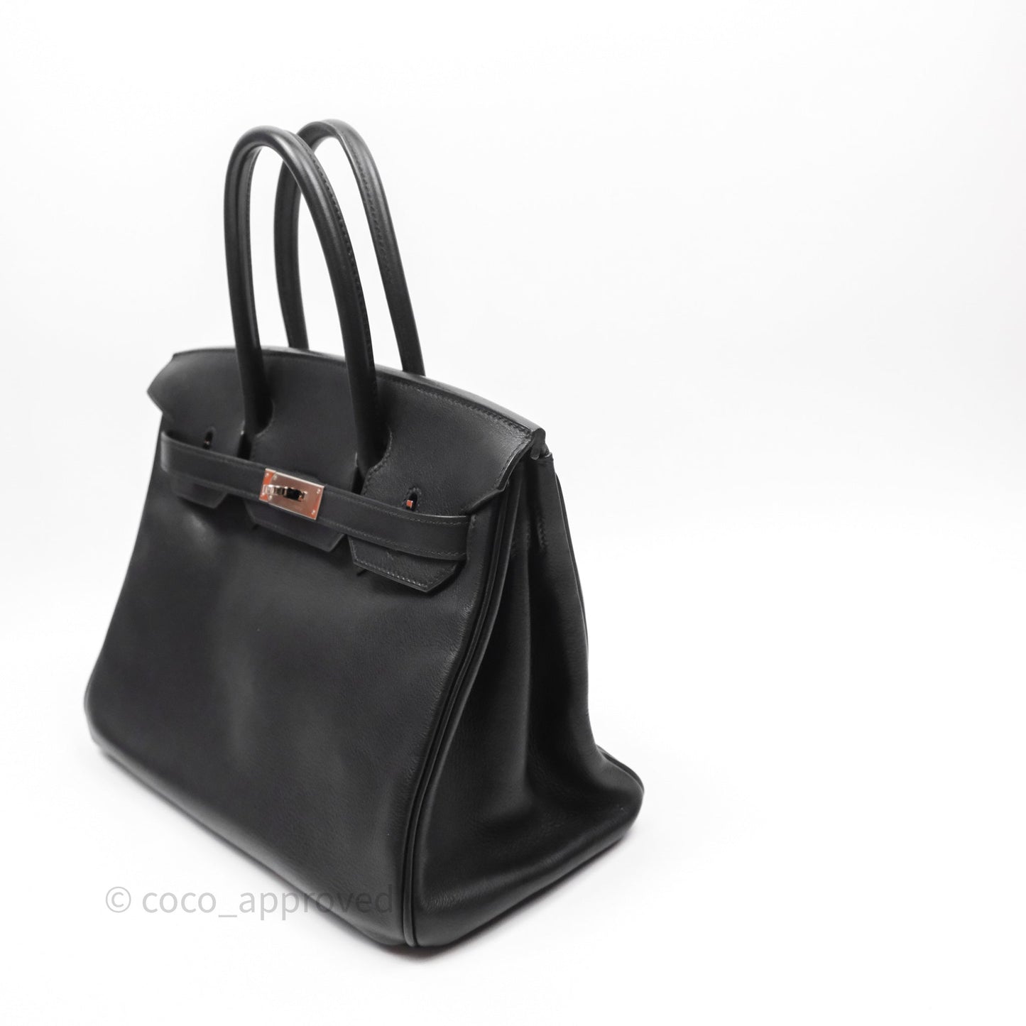 Hermès Birkin 30 Noir 89 Evergrain Palladium Hardware