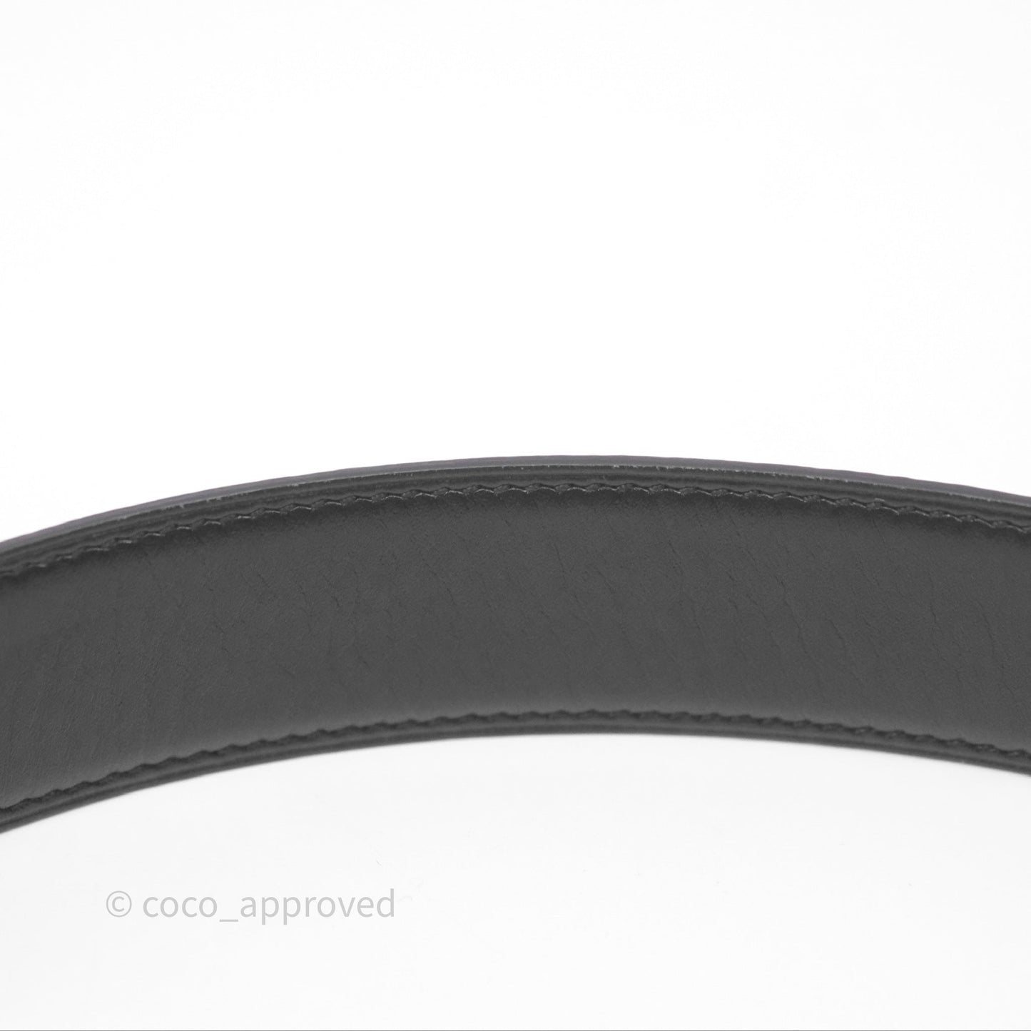 Hermès H Belt Buckle & Reversible Strap 32mm Etoupe/ Noir Palladium Hardware