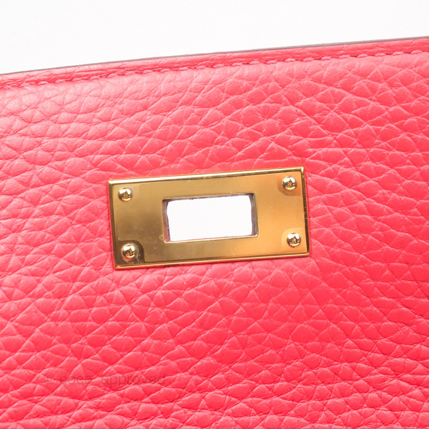 Hermès Kelly 28 Retourne Rouge Tomate S5 Clemence Gold Hardware