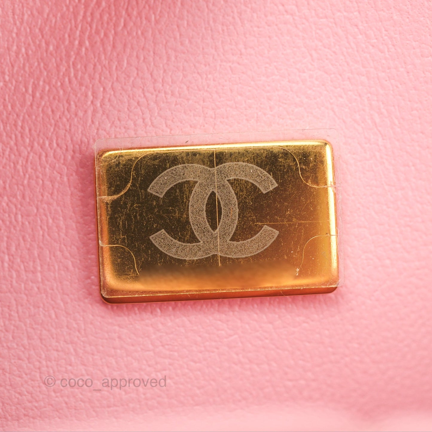 Chanel Small Classic Quilted Flap Sakura Pink Caviar Gold Hardware 22C