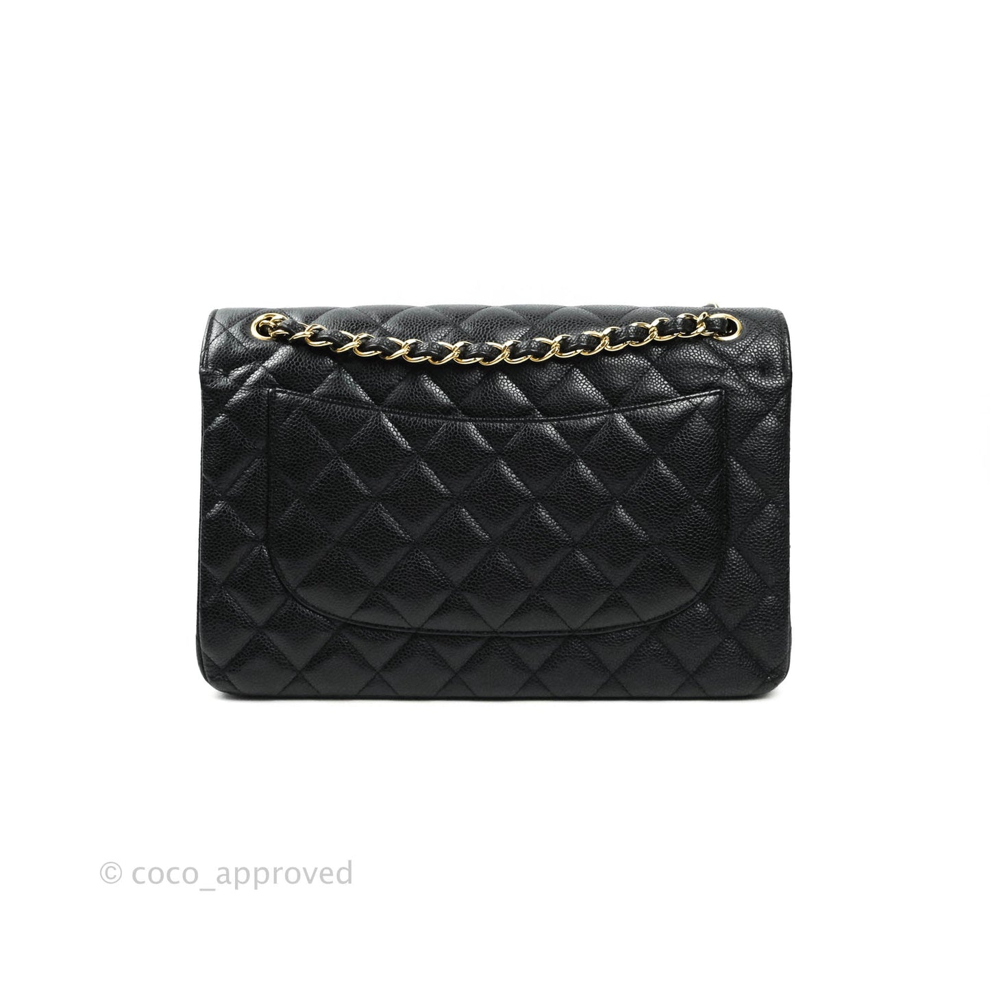 Chanel Jumbo Double Flap Black Caviar Gold Hardware⁣⁣