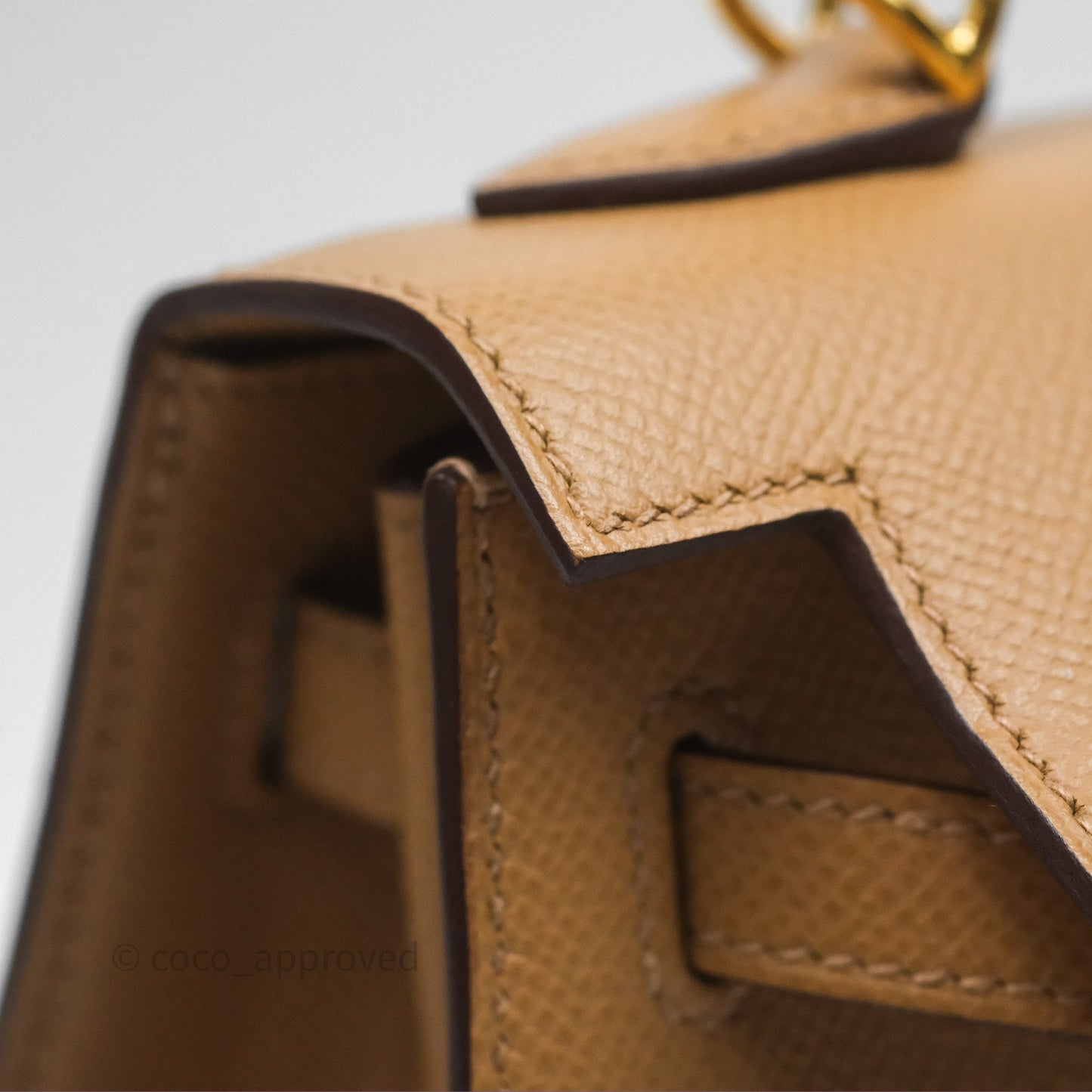 Hermès Sellier Kelly 25 Chai 0M Epsom Gold Hardware