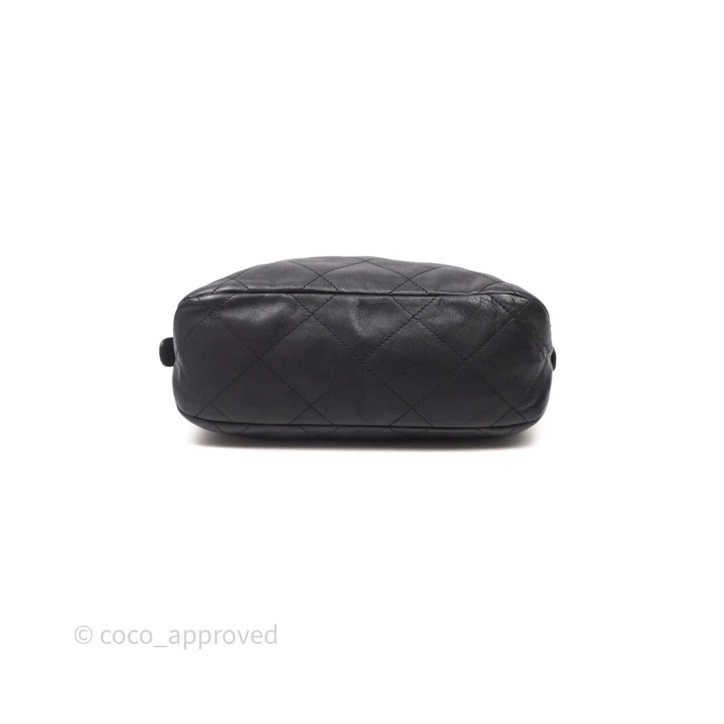 Chanel Hobo Bag Black Calfskin Aged Gold Hardware