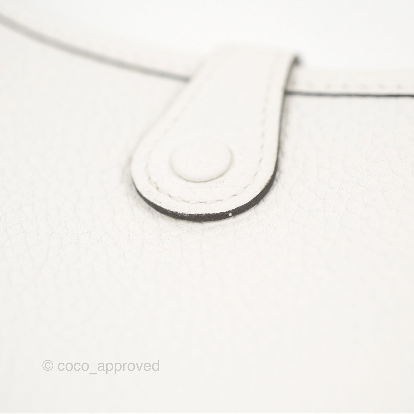 Hermès Mini Evelyne 16 New White Clemence Palladium Hardware