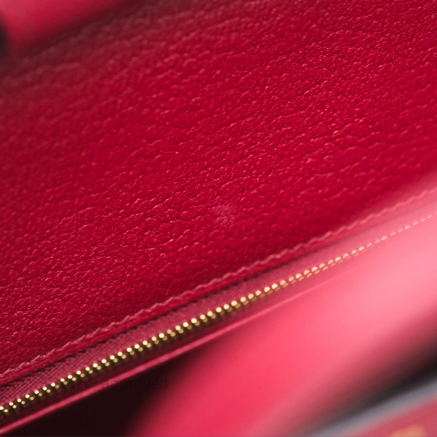 Hermès Birkin 25 Retourne Rouge Grenat Togo Gold Hardware