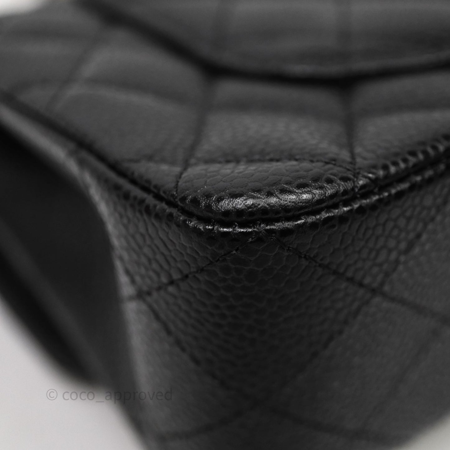 Chanel Small Classic Flap Quilted Black Caviar Gold Hardware