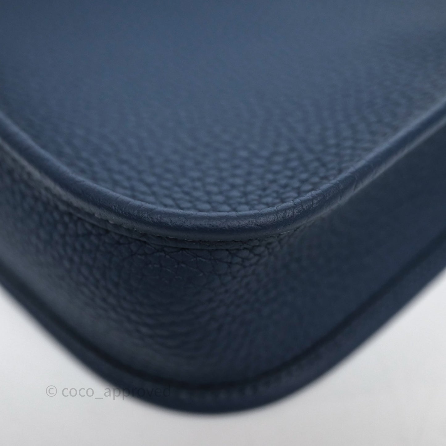 Hermès Mini Evelyne 16 7P Bleu de Prusse Clemence Palladium Hardware