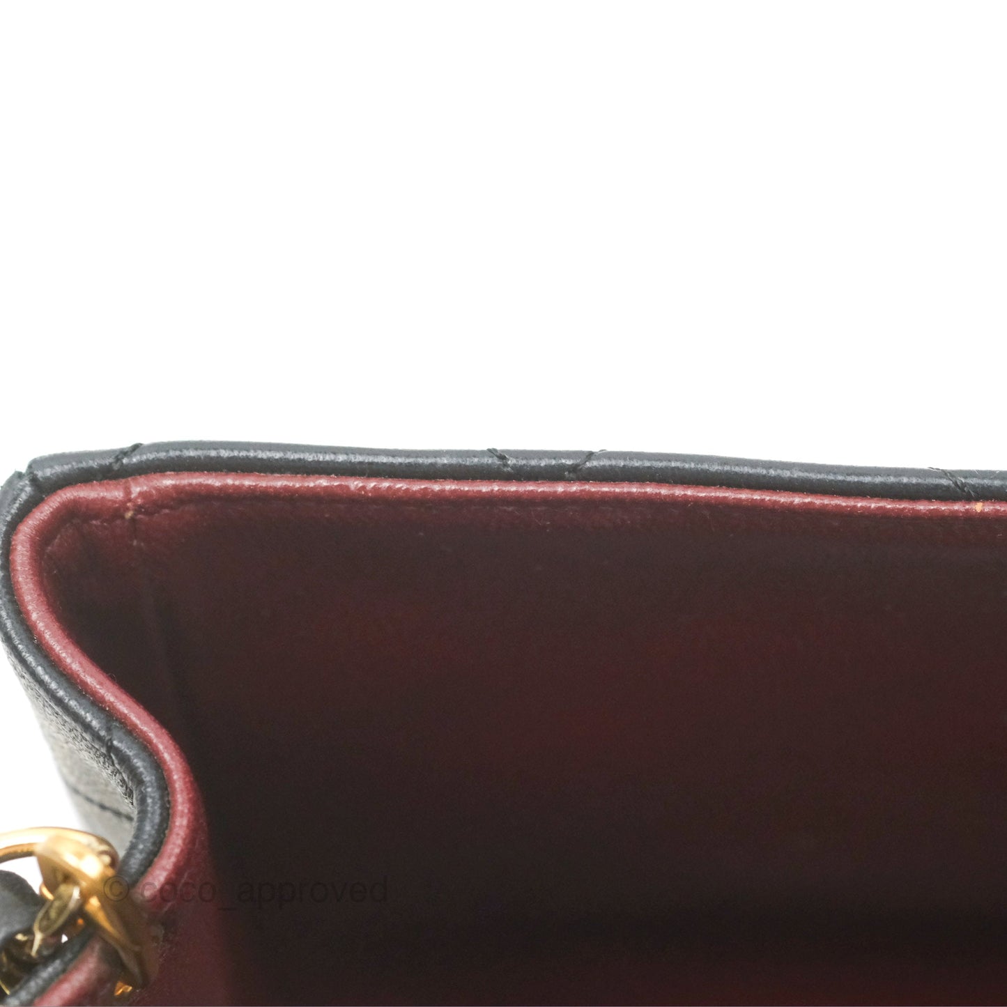 Chanel Vintage Mini Square Black Lambskin 24K Gold Hardware