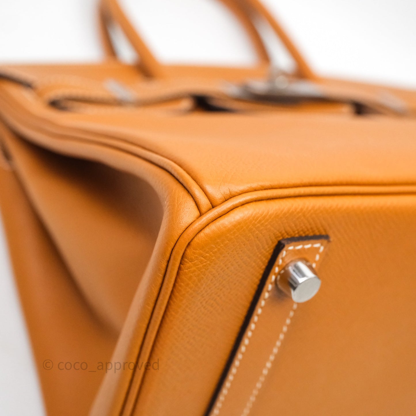 Hermes Birkin 30 Toffee Epsom Palladium Hardware