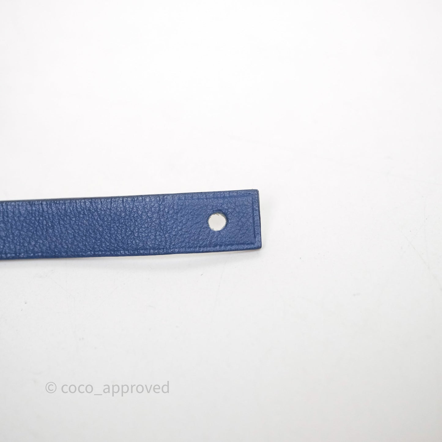 Hermes Cuir Medor Infini Double Tour Bracelet Bleu Brighton Swift Palladium Hardware
