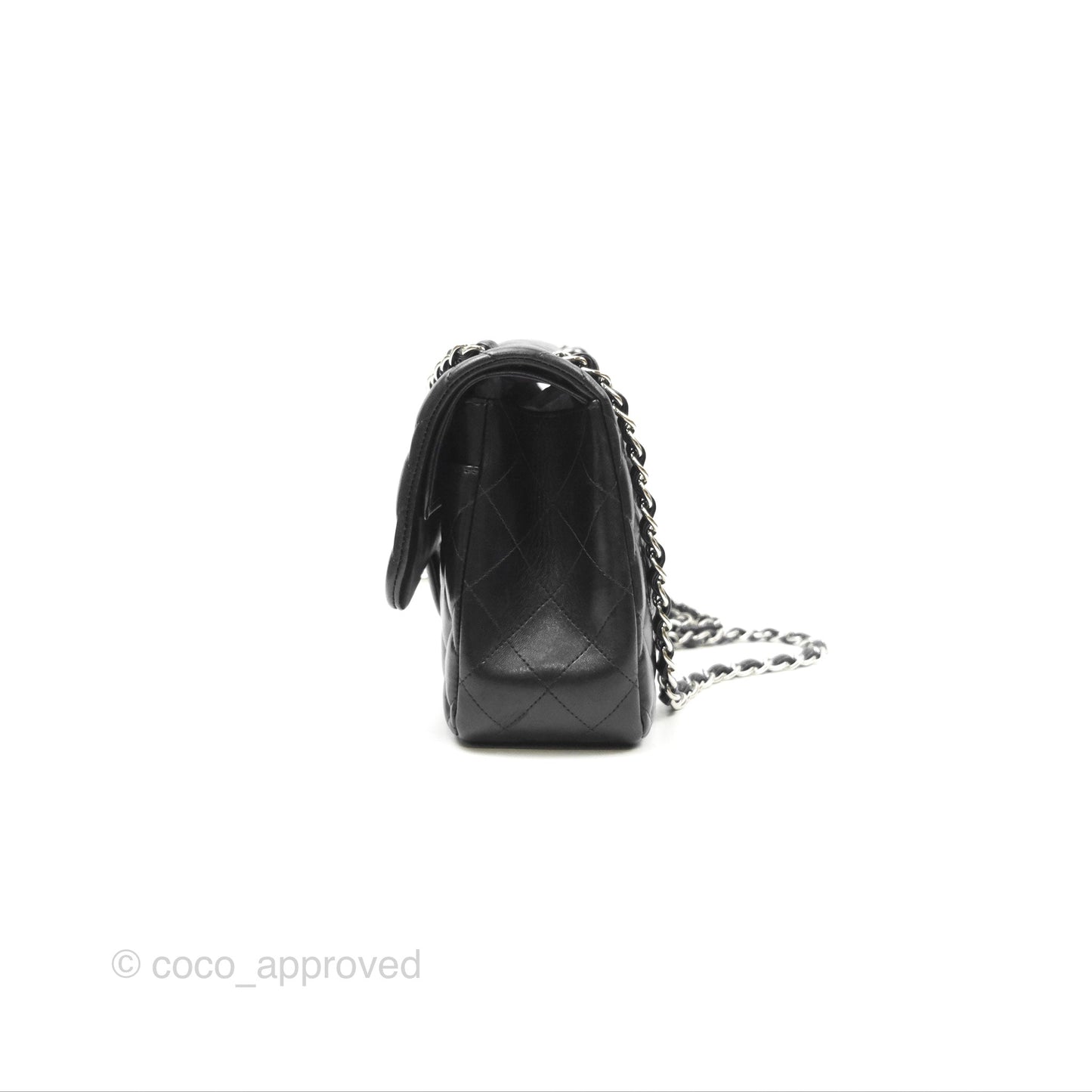 Chanel Jumbo Double Flap Black Lambskin Silver Hardware⁣⁣