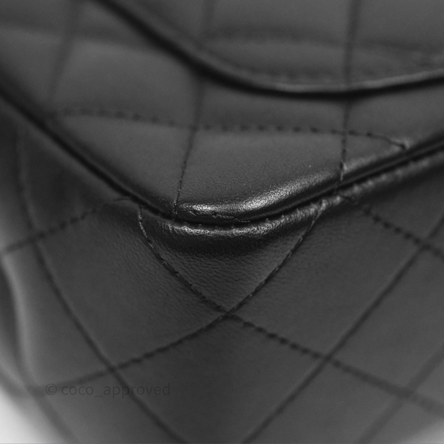 Chanel Top Handle Mini Rectangular Flap Black Lambskin Gold Hardware