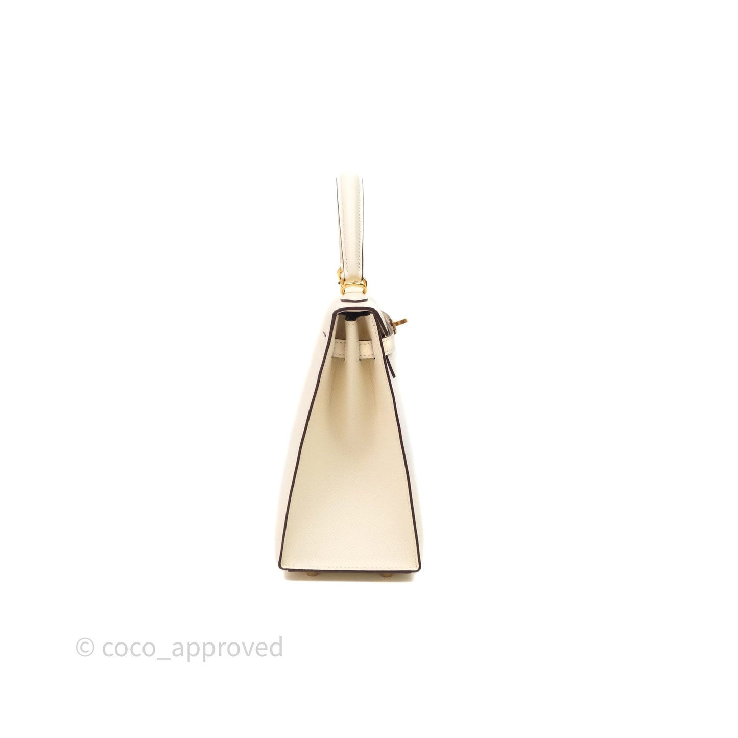 Hermès Kelly 25 Nata I2 Epsom Gold Hardware