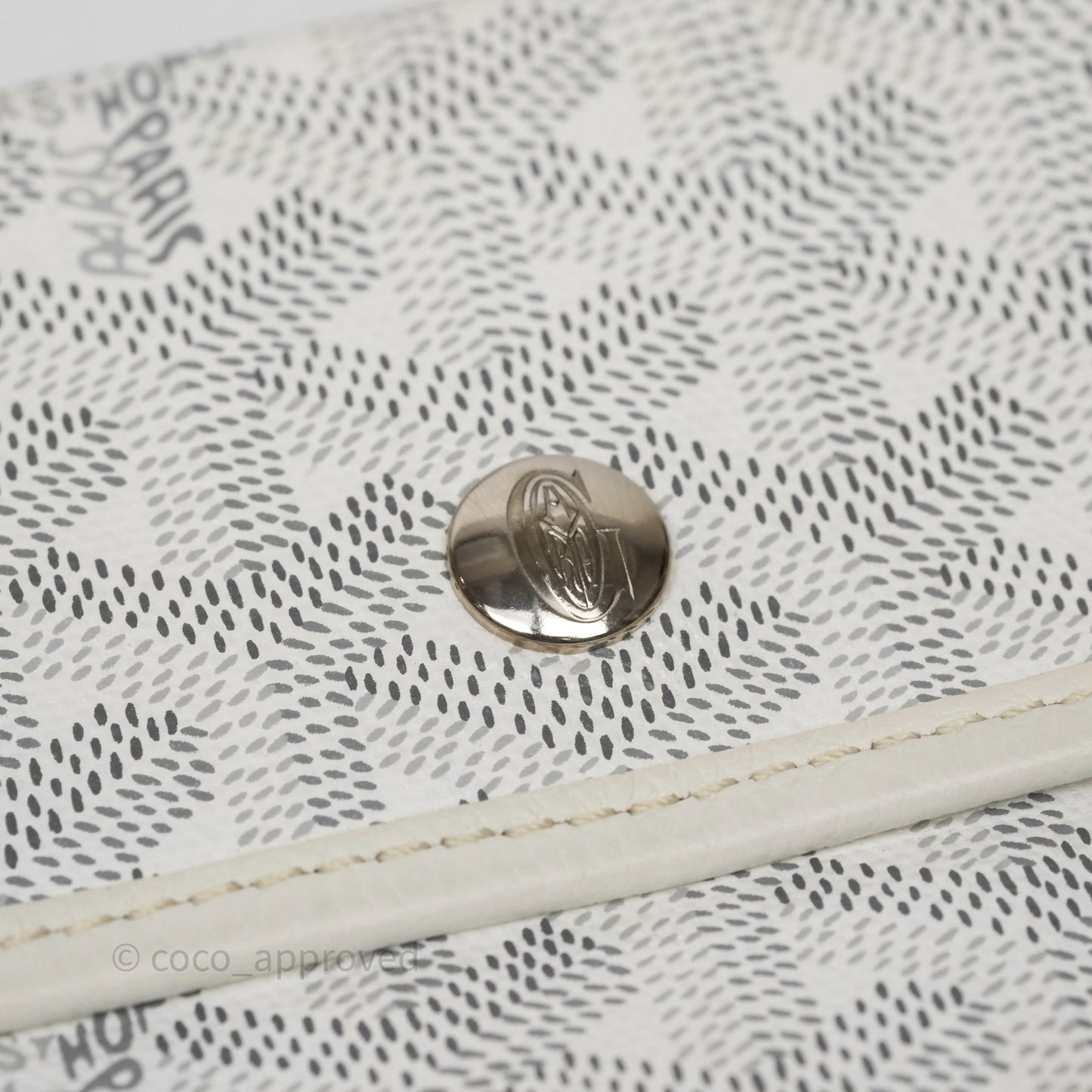 Goyard St Louis Tote PM White