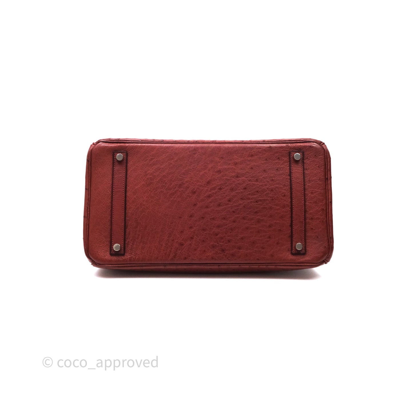 Hermès Birkin 35 Rouge H Ostrich Palladium Hardware