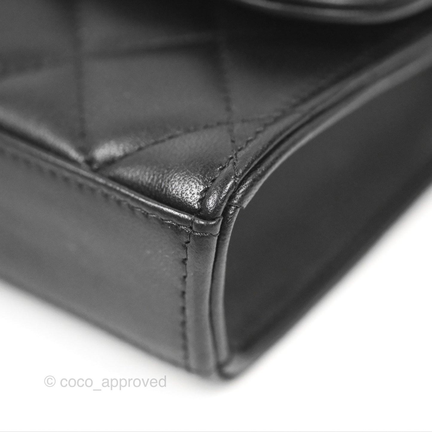 Chanel Mini Quilted Clutch With Chain Black Lambskin Gold Hardware