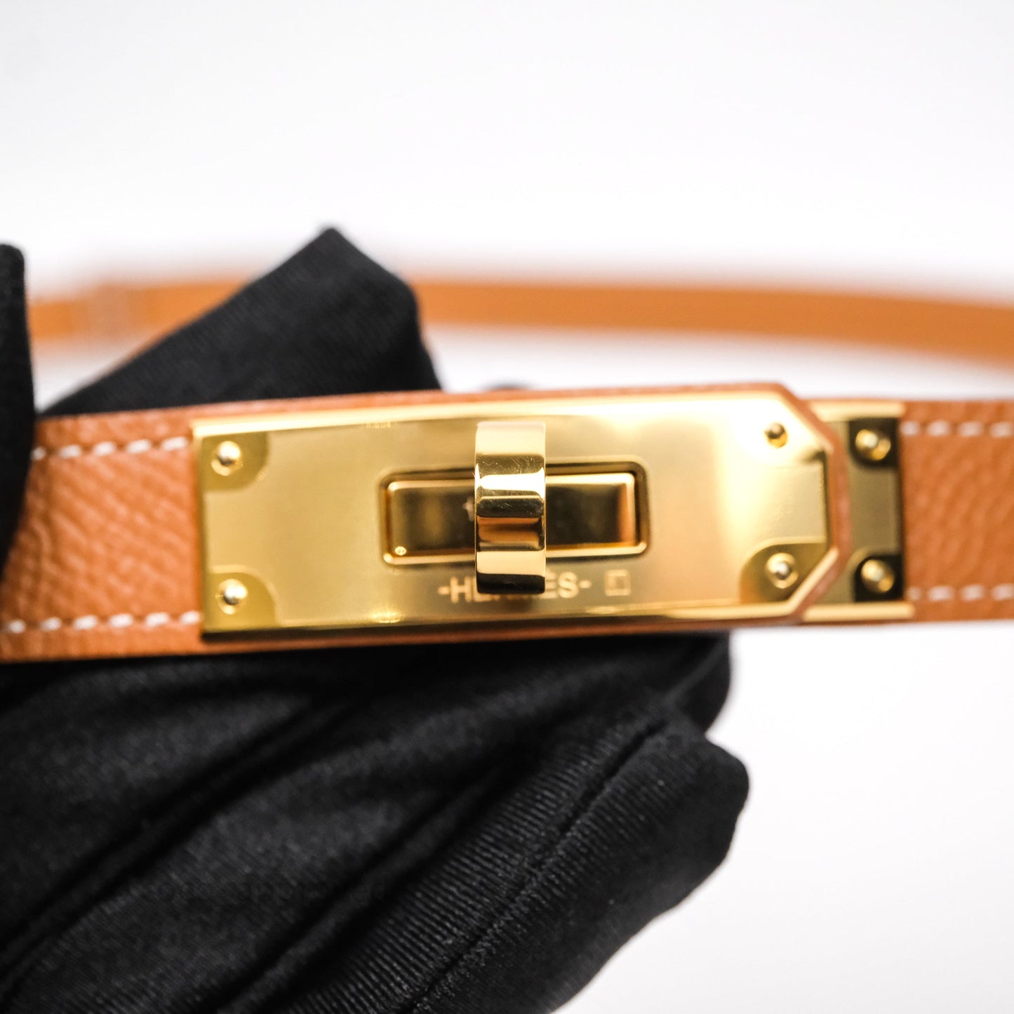 Hermès Kelly Buckle Belt Gold Epsom Gold Hardware