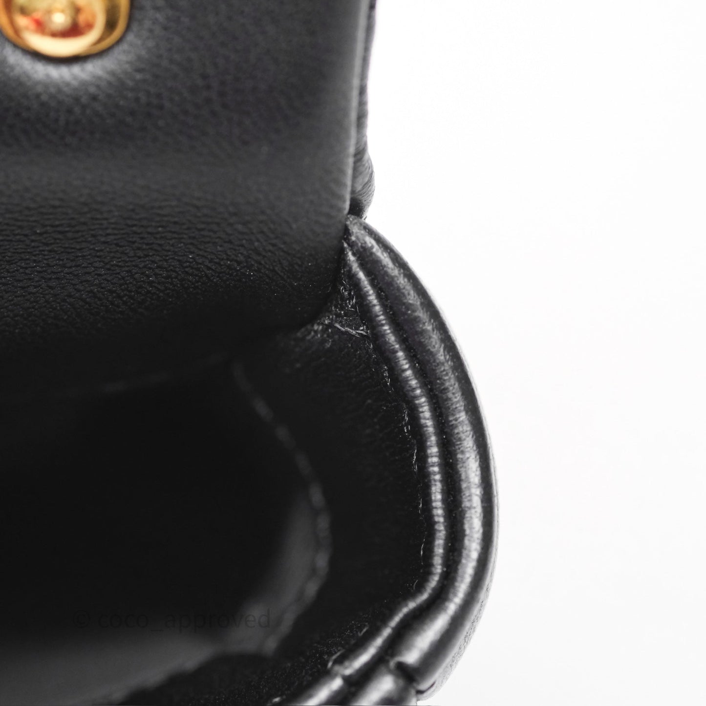 Chanel Small Funky Town Black Lambskin Aged Gold Hardware