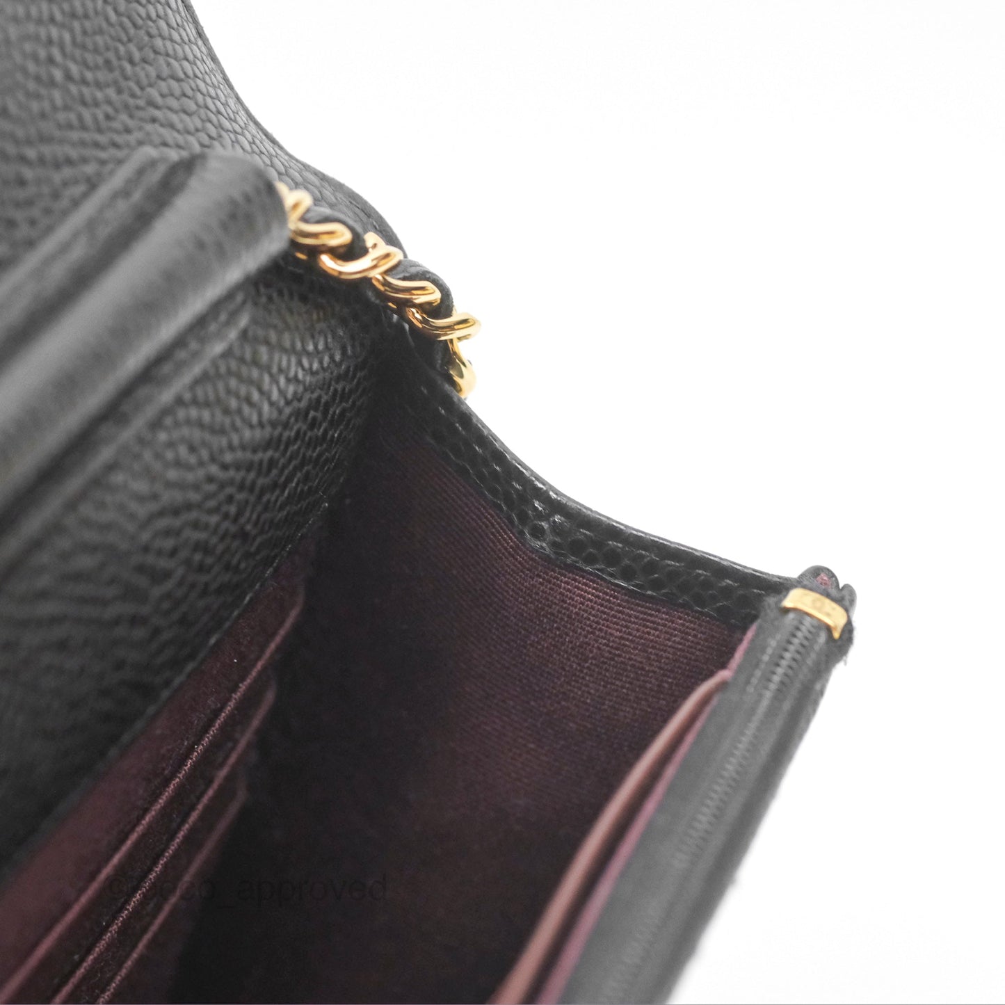 Chanel Classic Wallet on Chain WOC Quilted Black Caviar Gold Hardware