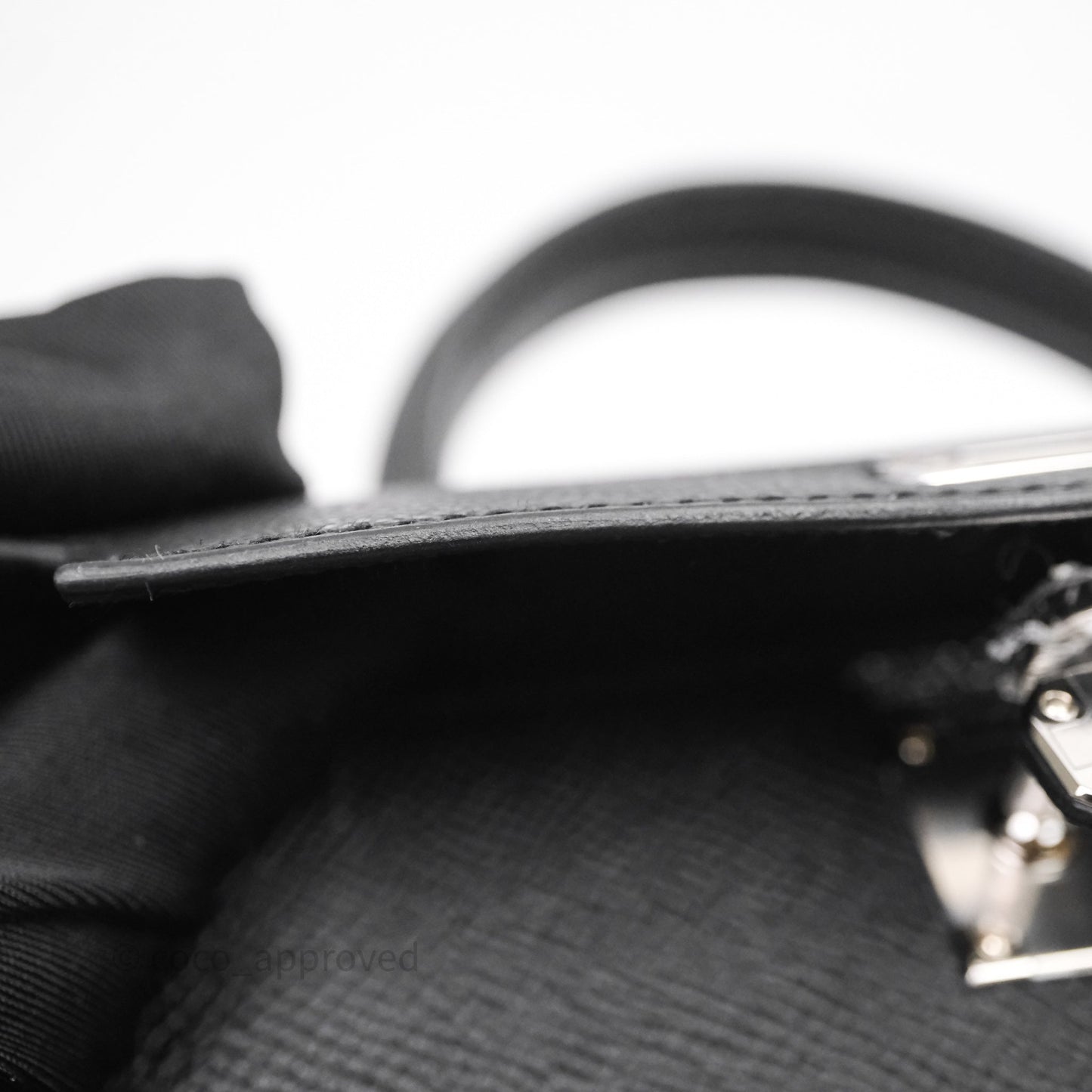 Hermès Mini Kelly Black Noir 89 Epsom Palladium Hardware