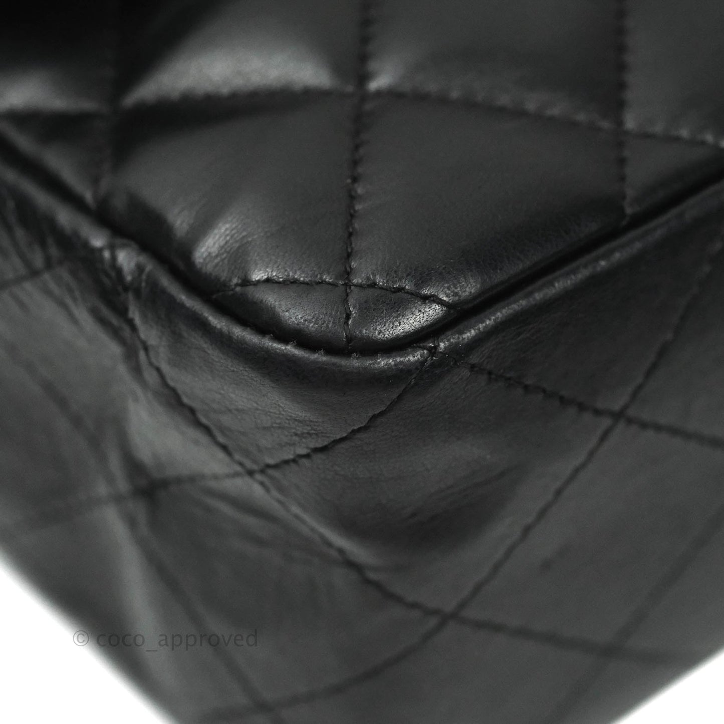 Chanel Jumbo Single Flap Black Lambskin 24K Gold Hardware⁣⁣