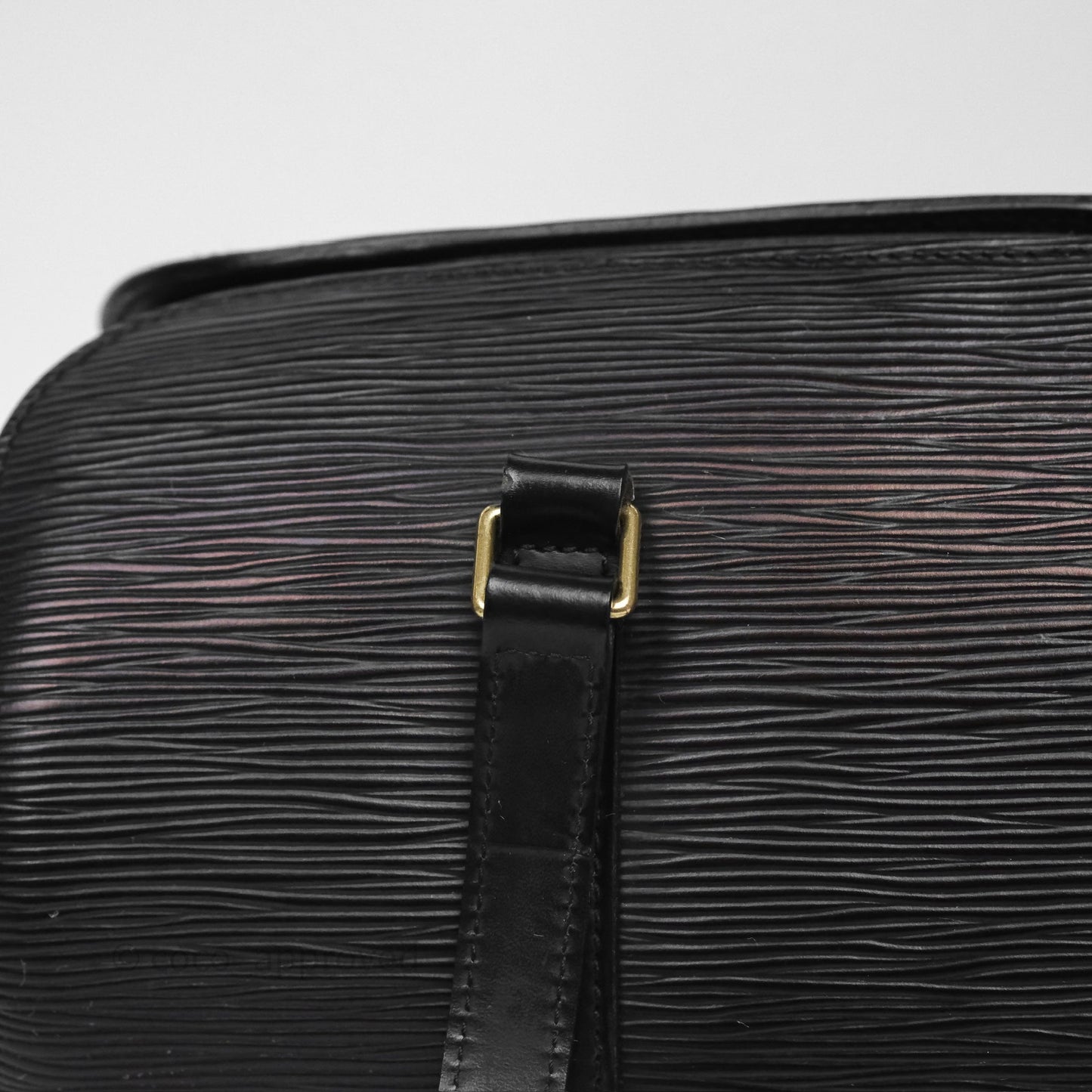 Louis Vuitton Epi Soufflot Bag Black Gold Hardware
