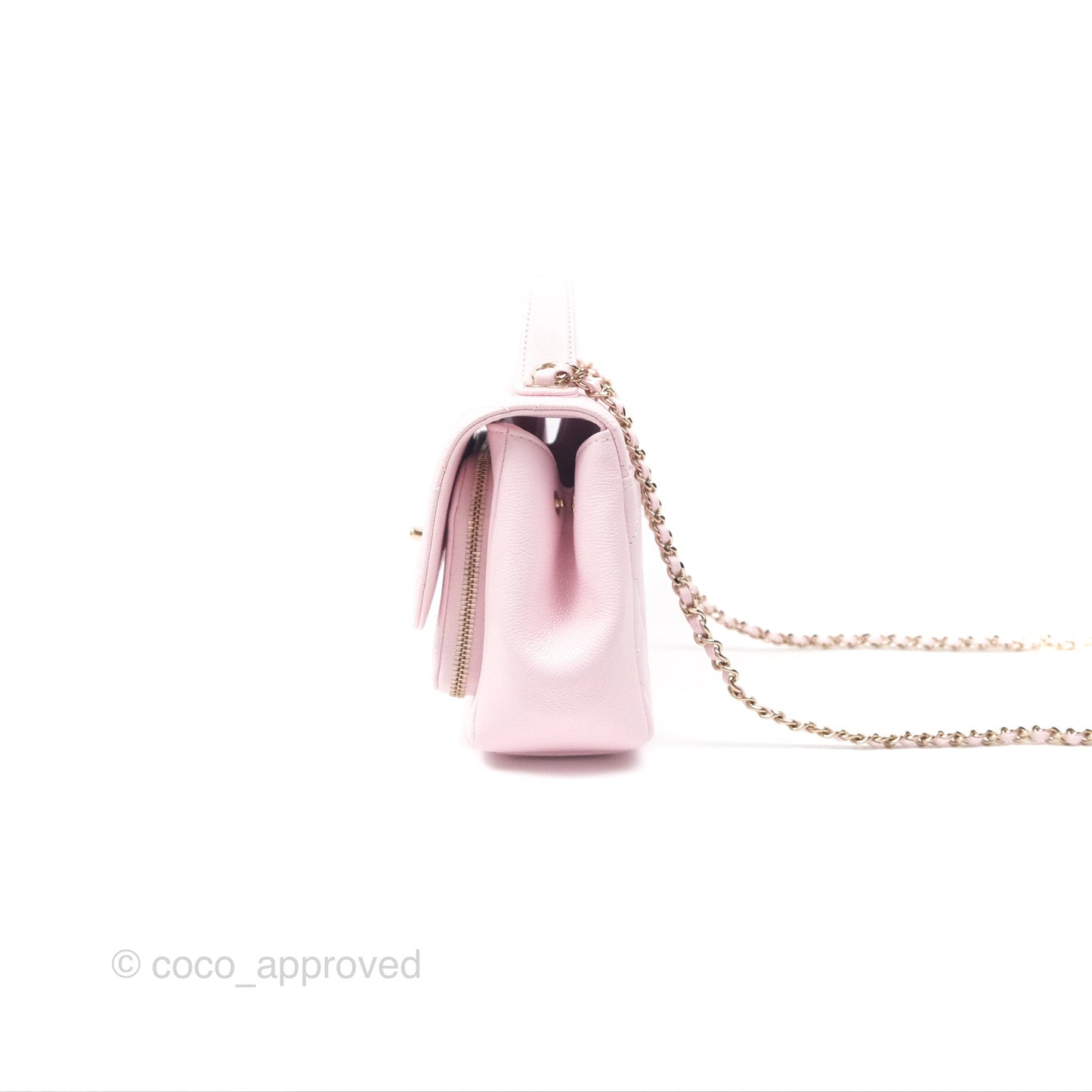 Chanel Quilted Small Business Affinity Flap Light Pink Caviar Gold Hardware