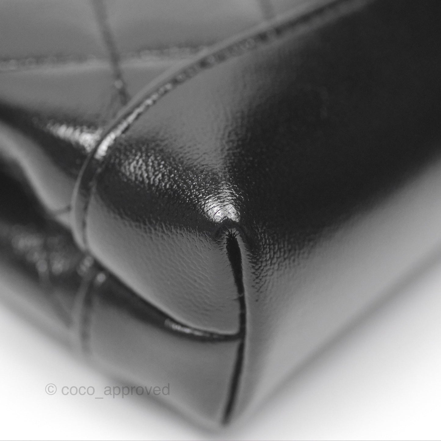 Chanel Micro 31 Black Shiny Calfskin Gold Hardware