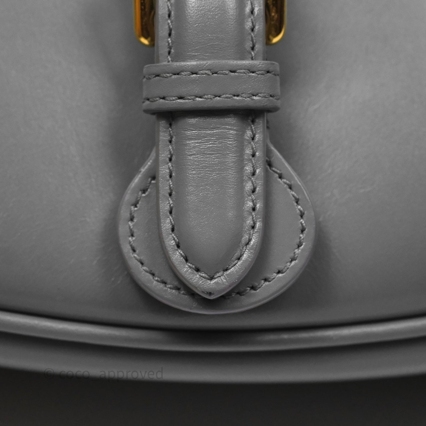 Christian Dior Medium Bobby Flap Grey Box Calfskin