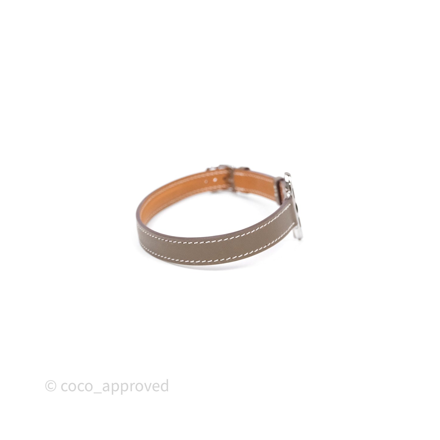 Hermès Band Apple Watch Swift Attelage Etoupe Double Tour 42 mm