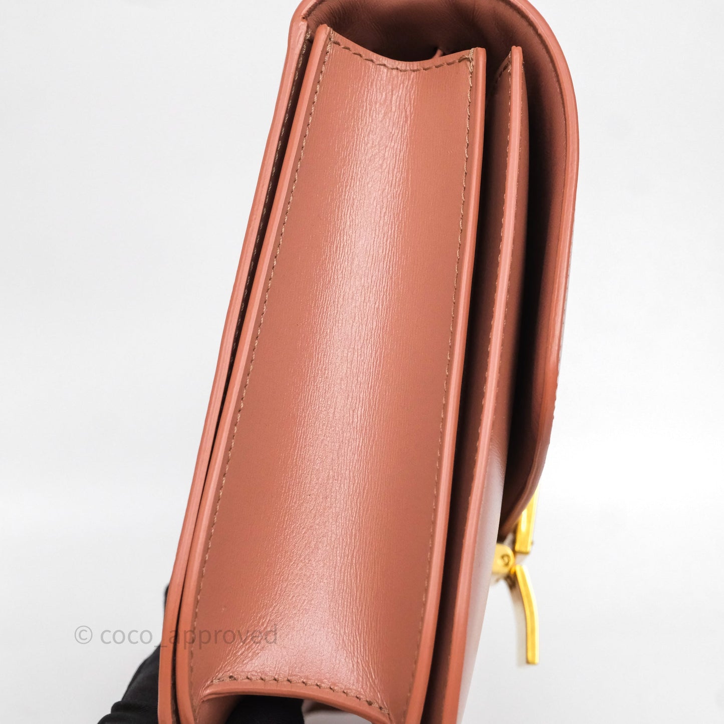 Celine Rose Box Medium Calfskin Bag Gold Hardware