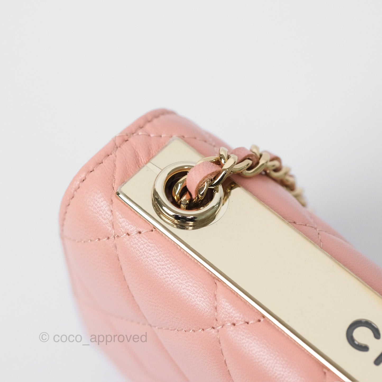Chanel Trendy CC WOC Quilted Salmon Pink Lambskin Gold Hardware