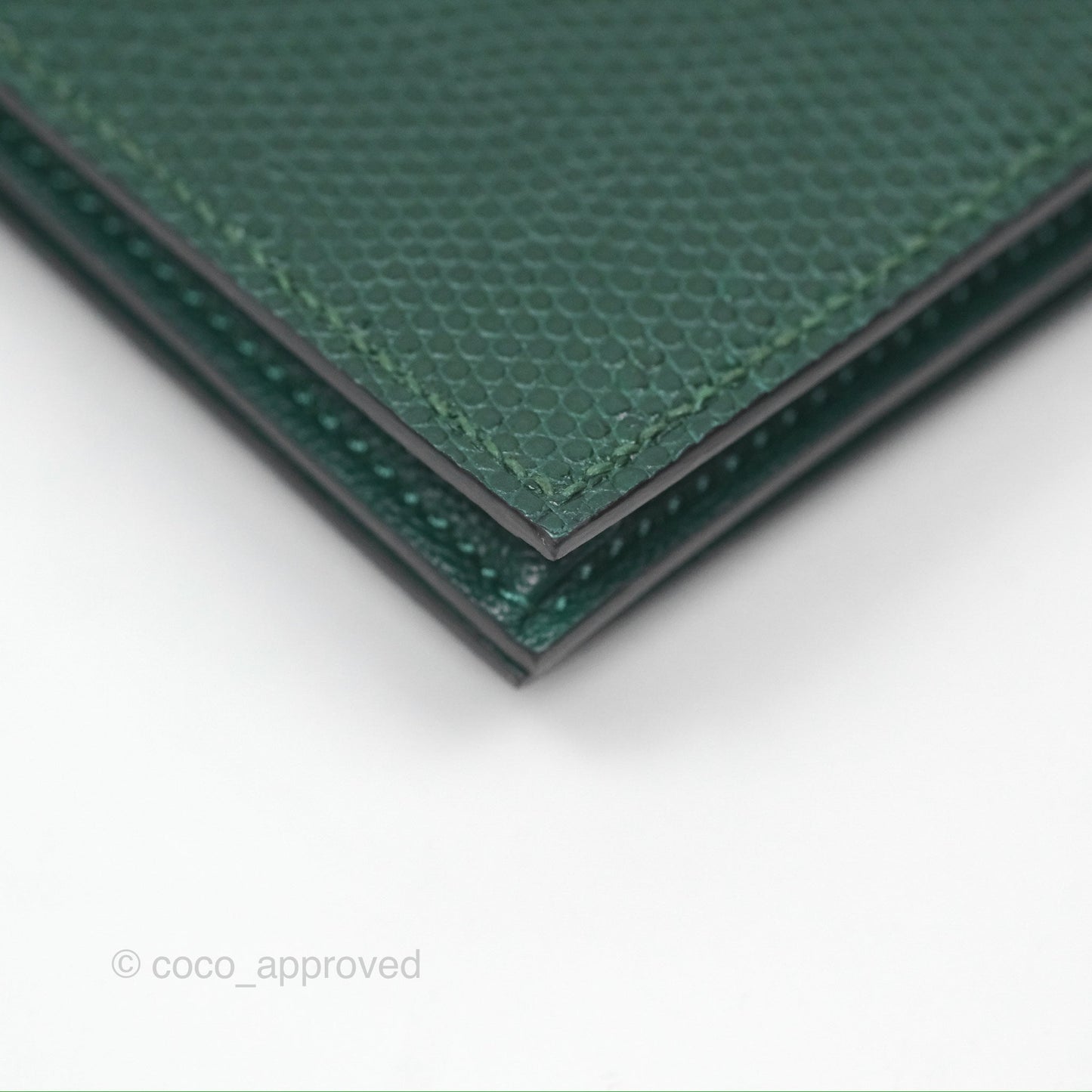 Hermès Vintage Bearn Wallet Green Lizard Gold Hardware