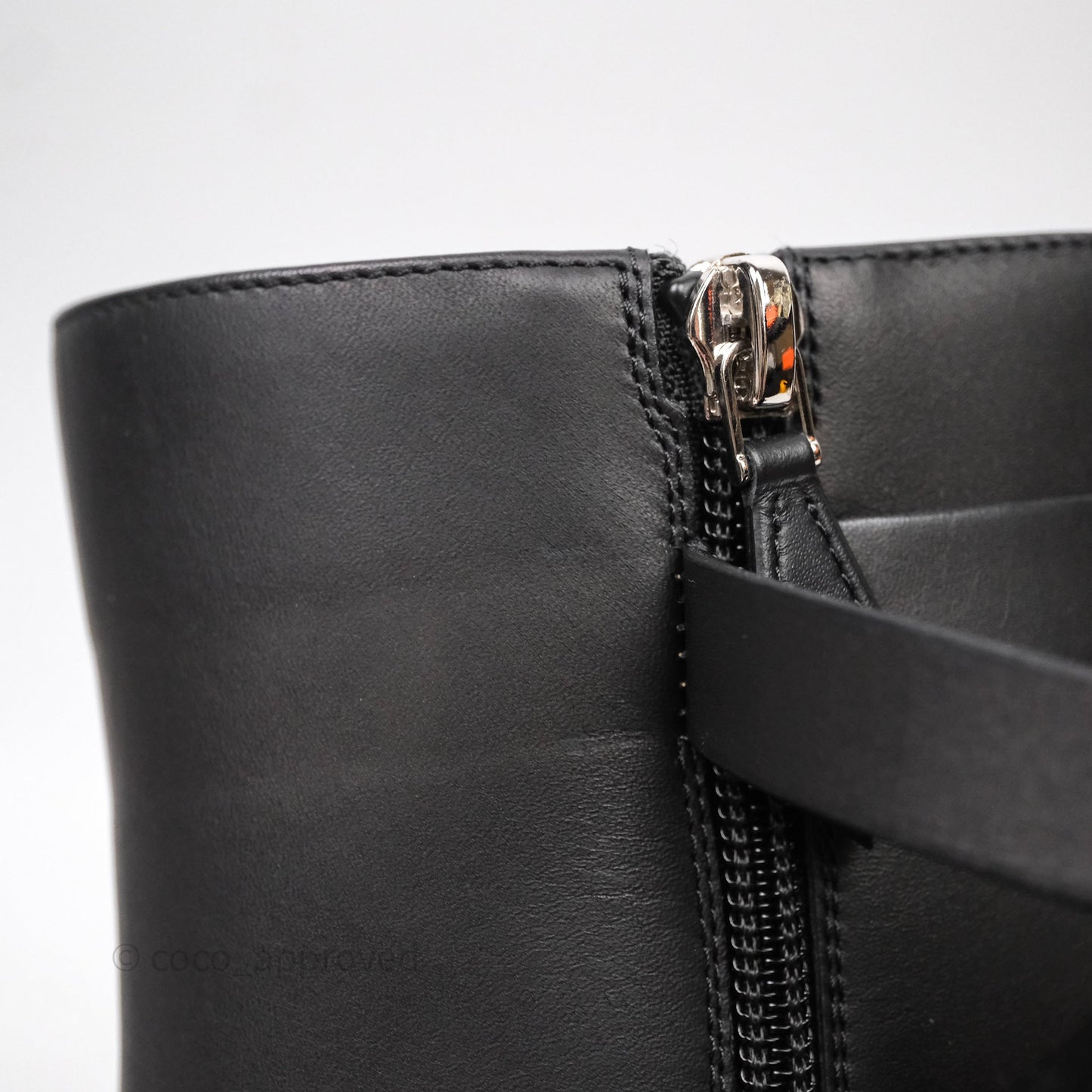 Hermes Saint Germain Ankle Boot Noir Size 39