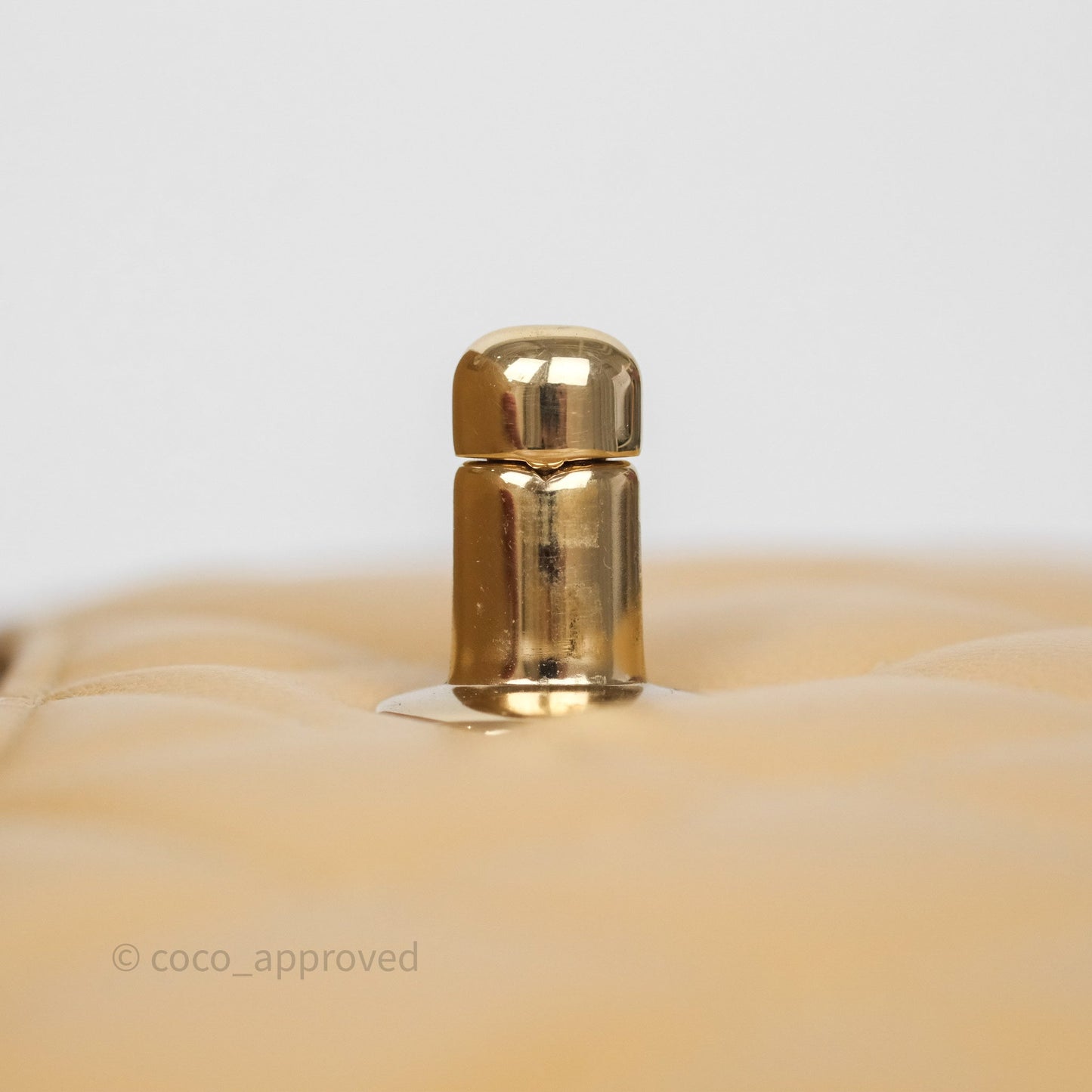 Chanel Coco Vintage Camera Case Beige Calfskin Gold Hardware