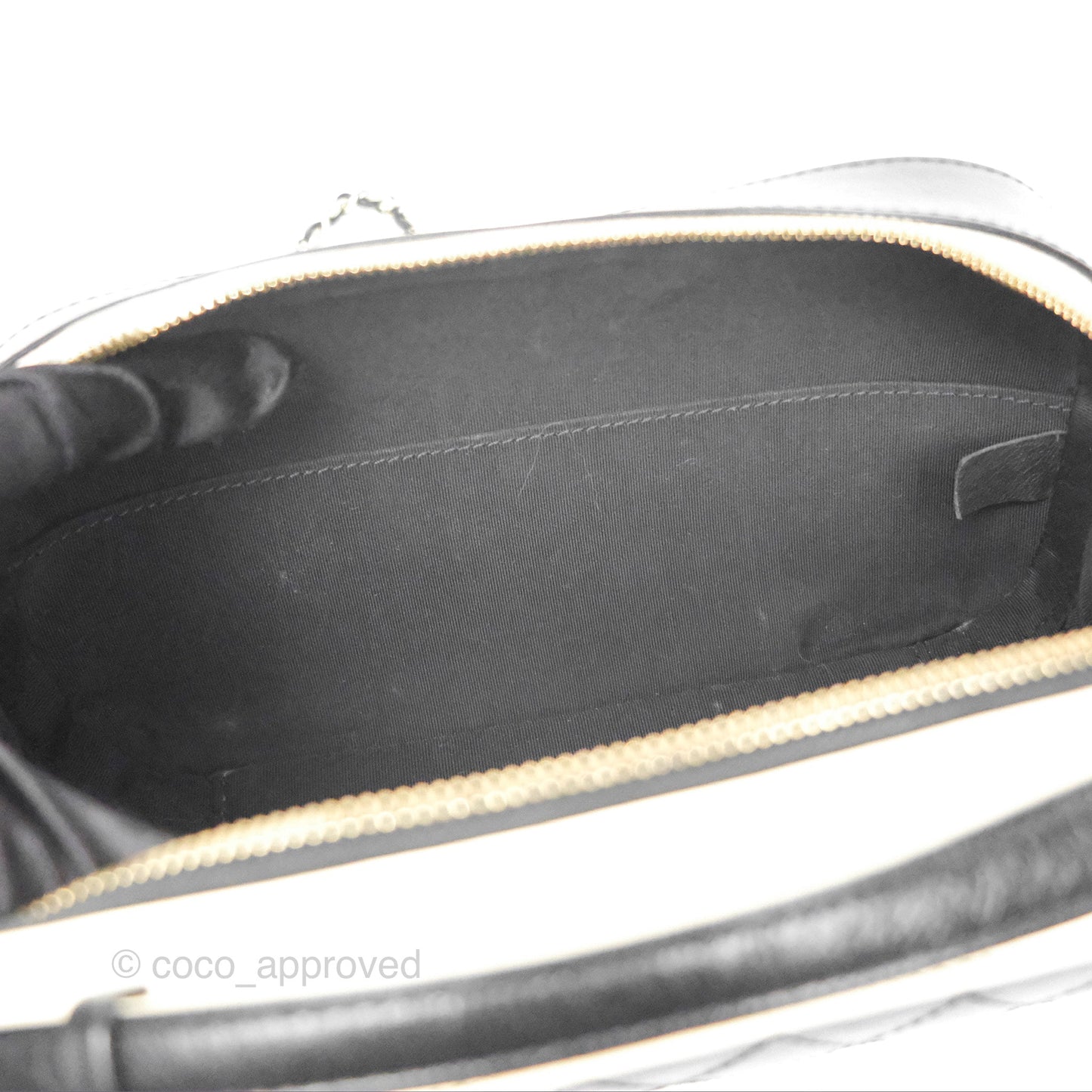 Chanel Camera Case Bag Black/White Calfskin Gold Hardware