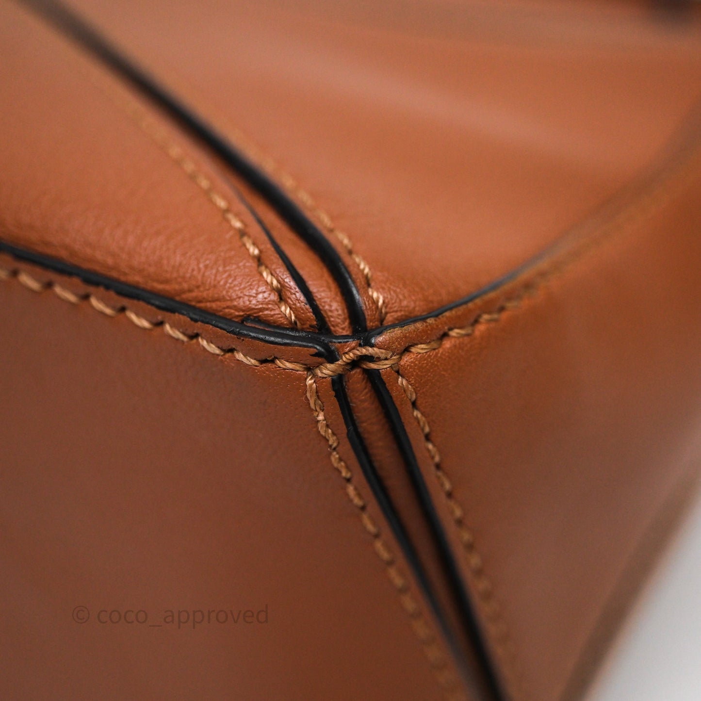 Loewe Mini Puzzle Bag Tan Calfskin Palladium Hardware