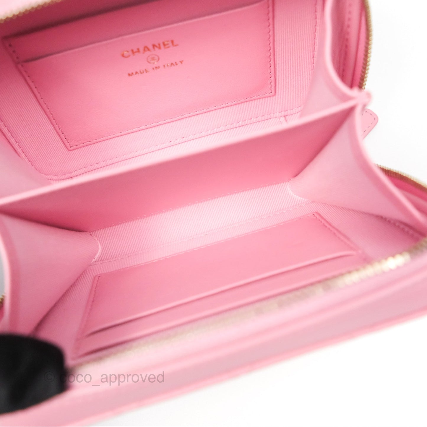Chanel Camera Case Quilted Pink Lambskin Gold Hardware