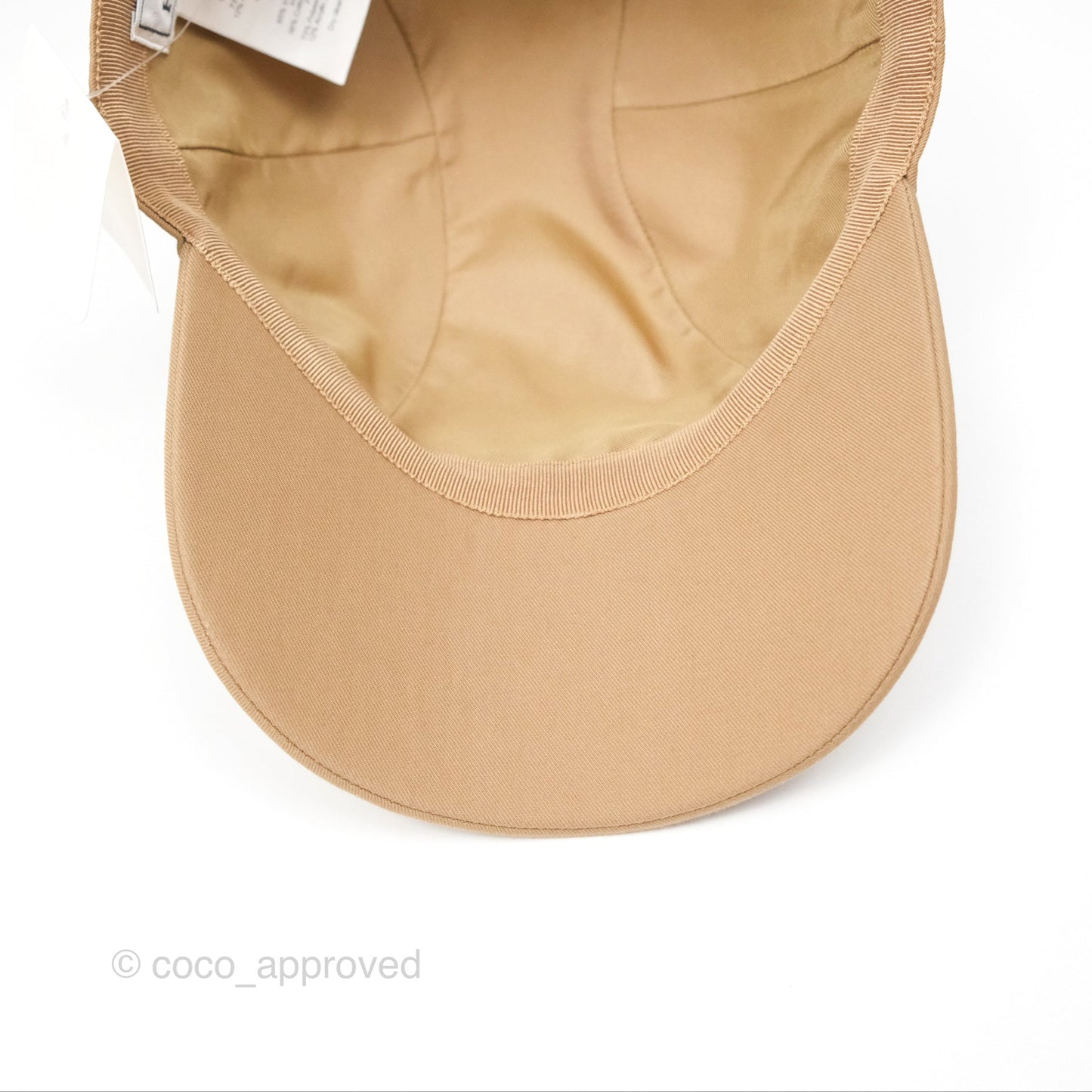 Hermès Davis H Sellier Cap Beige Camel