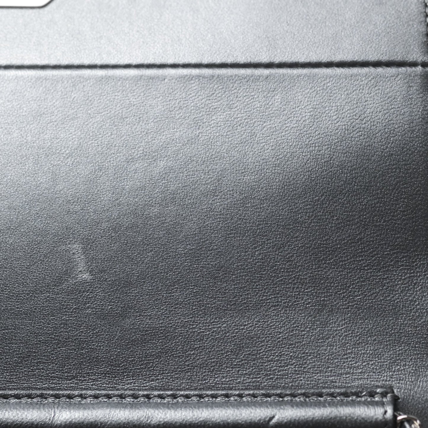 Chanel Clutch with Chain Metallic Dark Grey Silver Hardware