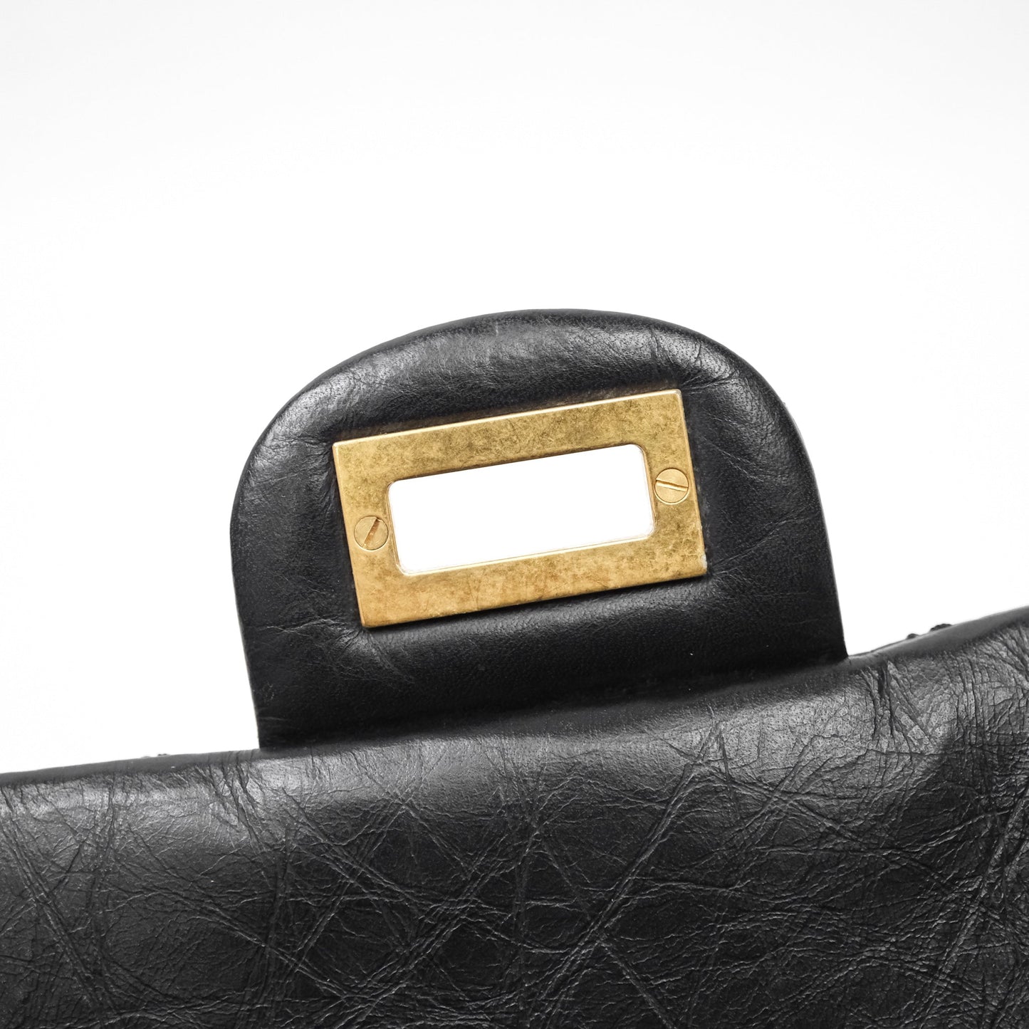 Chanel Reissue 226 Quilted Aged Calfskin Black Aged Gold Hardware