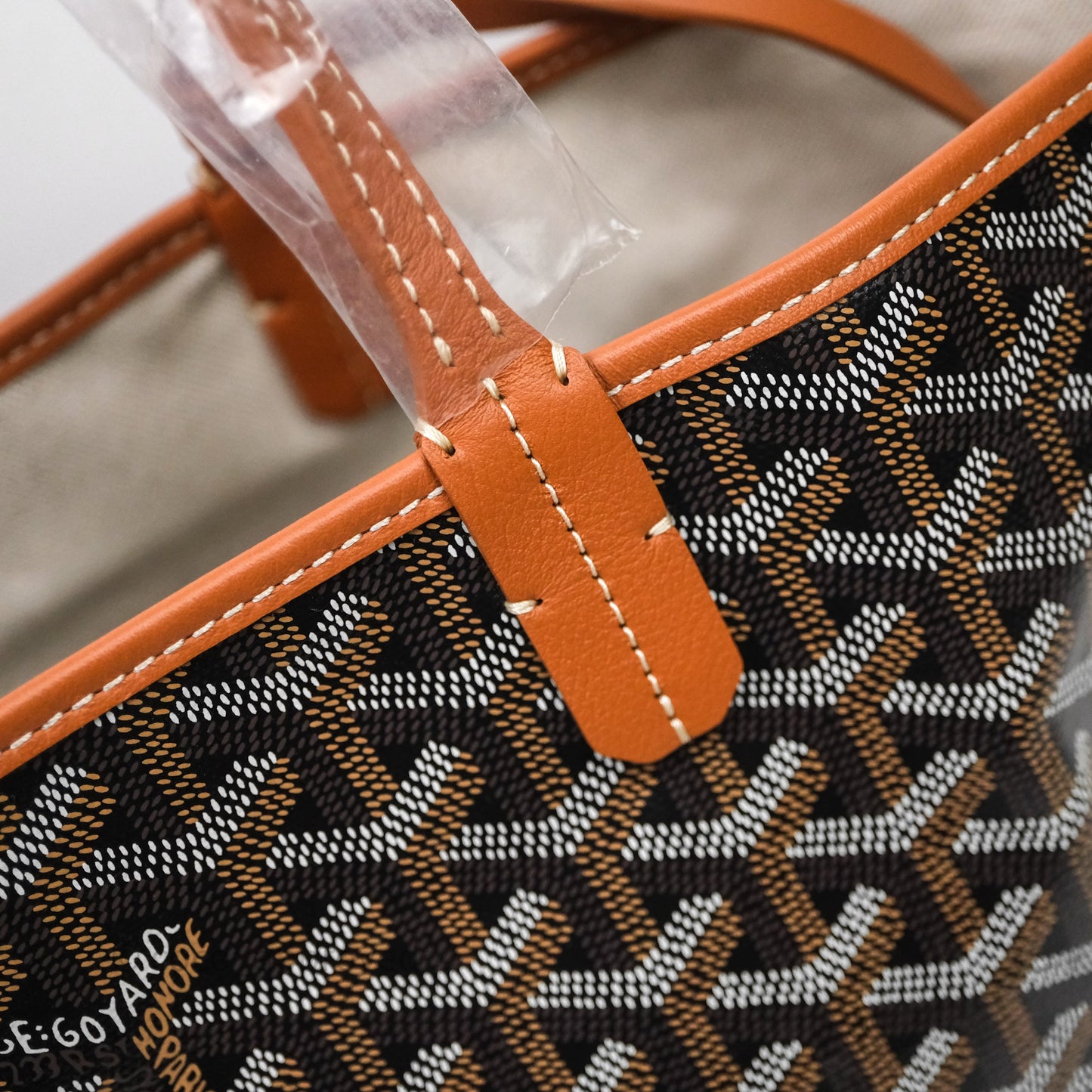 Goyard St Louis Tote PM Tan Black