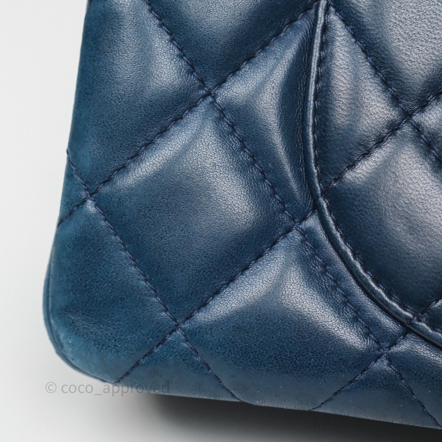Chanel Reissue 227 Quilted Navy Lambskin Ruthenium Hardware