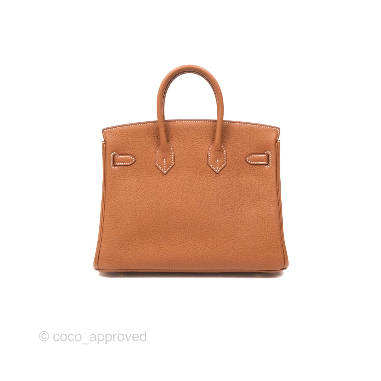 Hermes Retourne Birkin 25 Gold 37 Togo Gold Hardware